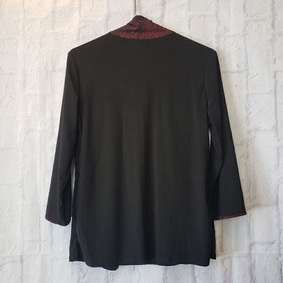 ATELIER 29 Layered Look Sparkly Jersey-knit Top - Picture 2 of 8